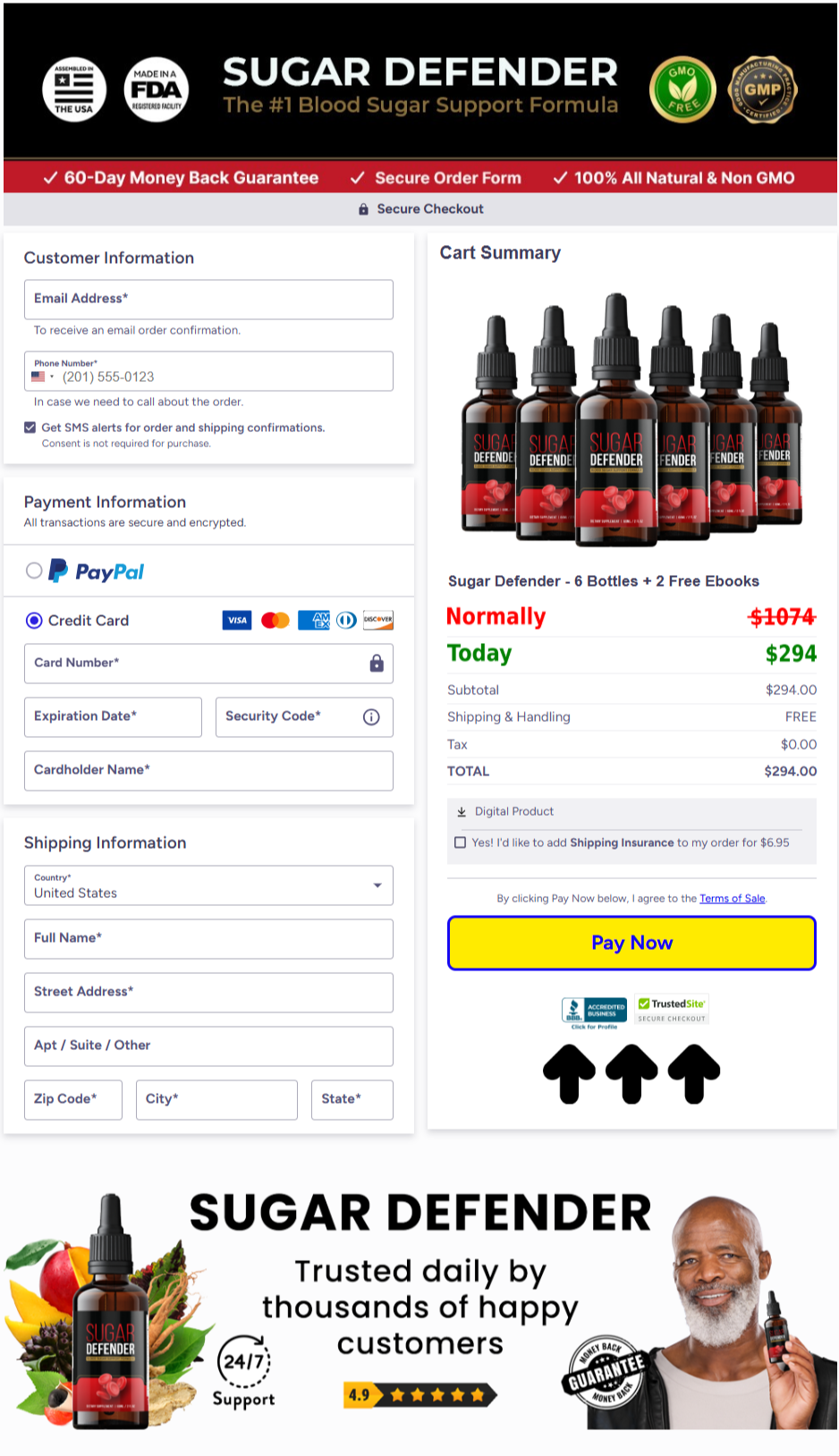 Sugar Defender Official Website Secure Order Page
